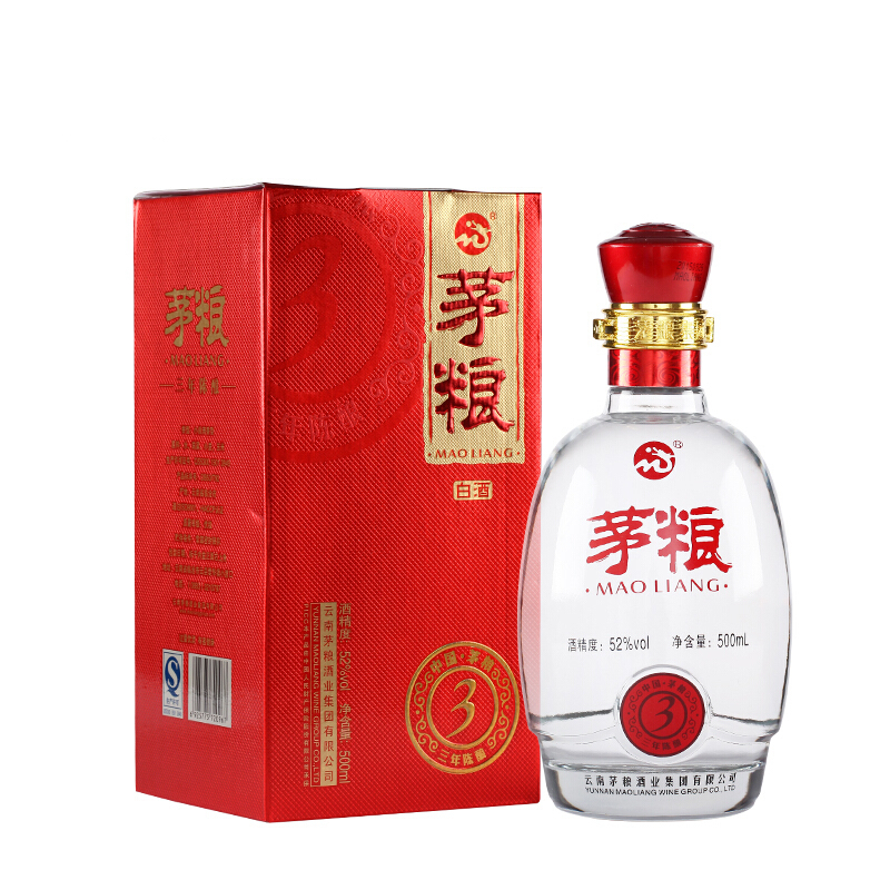 云南茅粮小曲三年陈酿52度清香型500ml单瓶