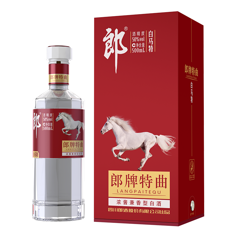 郎酒集团郎牌特曲&middot;白马特50度兼香型白酒500ml单瓶装