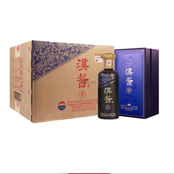 茅台 汉酱酒 茅 酱香型白酒 53度 500ml 单瓶装
