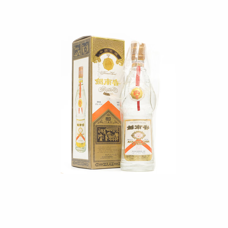 2002年剑南春 黄盖52度白酒500ml单瓶