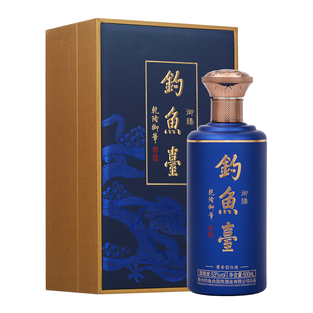 贵州钓鱼台御臻酒53度酱香型500ml单瓶装