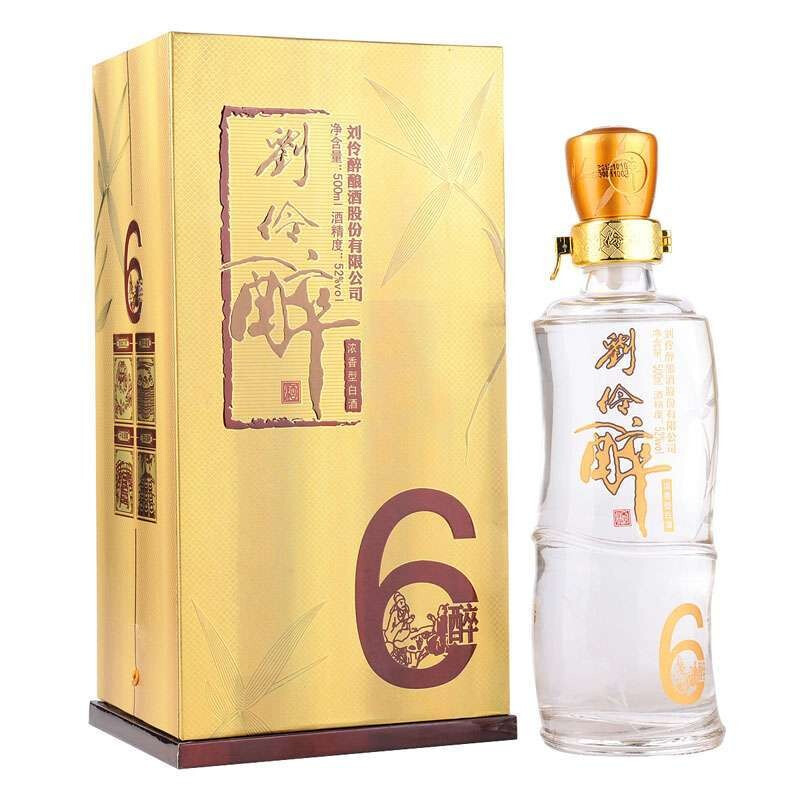 河北刘伶醉52度醉6浓香型500ml单瓶装
