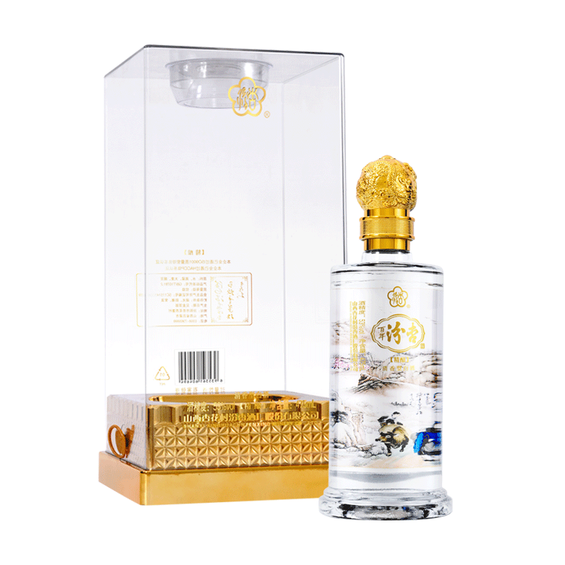 山西杏花村汾酒百年汾杏酒精酿53度清香型475ml单瓶装
