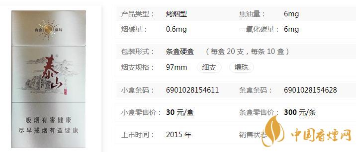 泰山儒风细支多少钱一包 泰山儒风细支的特点介绍