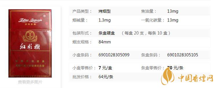 红杉树精品香烟多少钱?红杉树精品香烟价格一览
