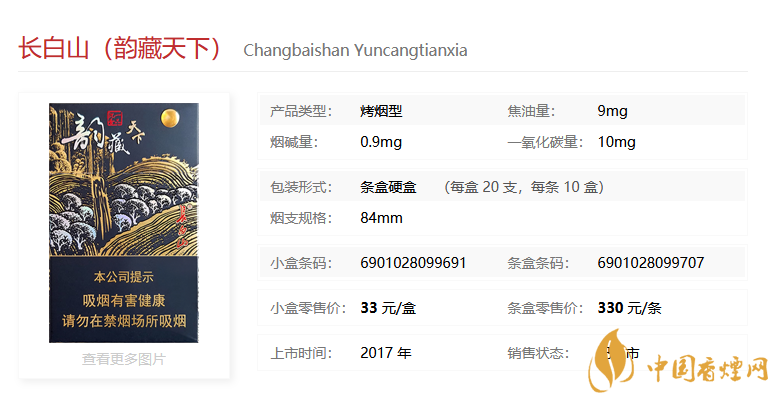 长白山30左右的香烟有哪些 2021长白山30价格香烟一览