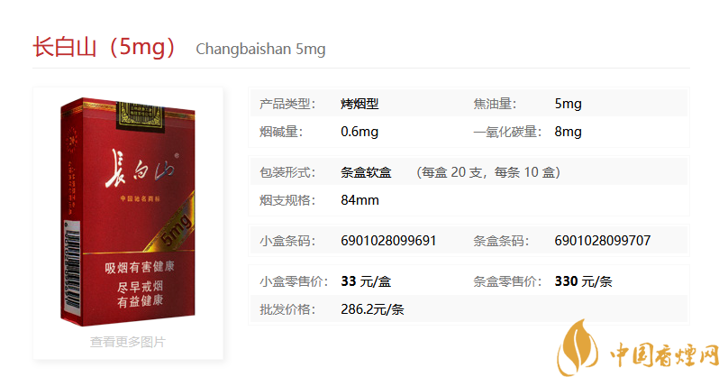 长白山30左右的香烟有哪些 2021长白山30价格香烟一览